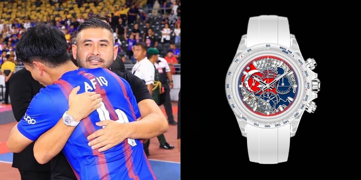 Jam tangan AET Remould Daytona 'Johor Edition' dipakai TMJ