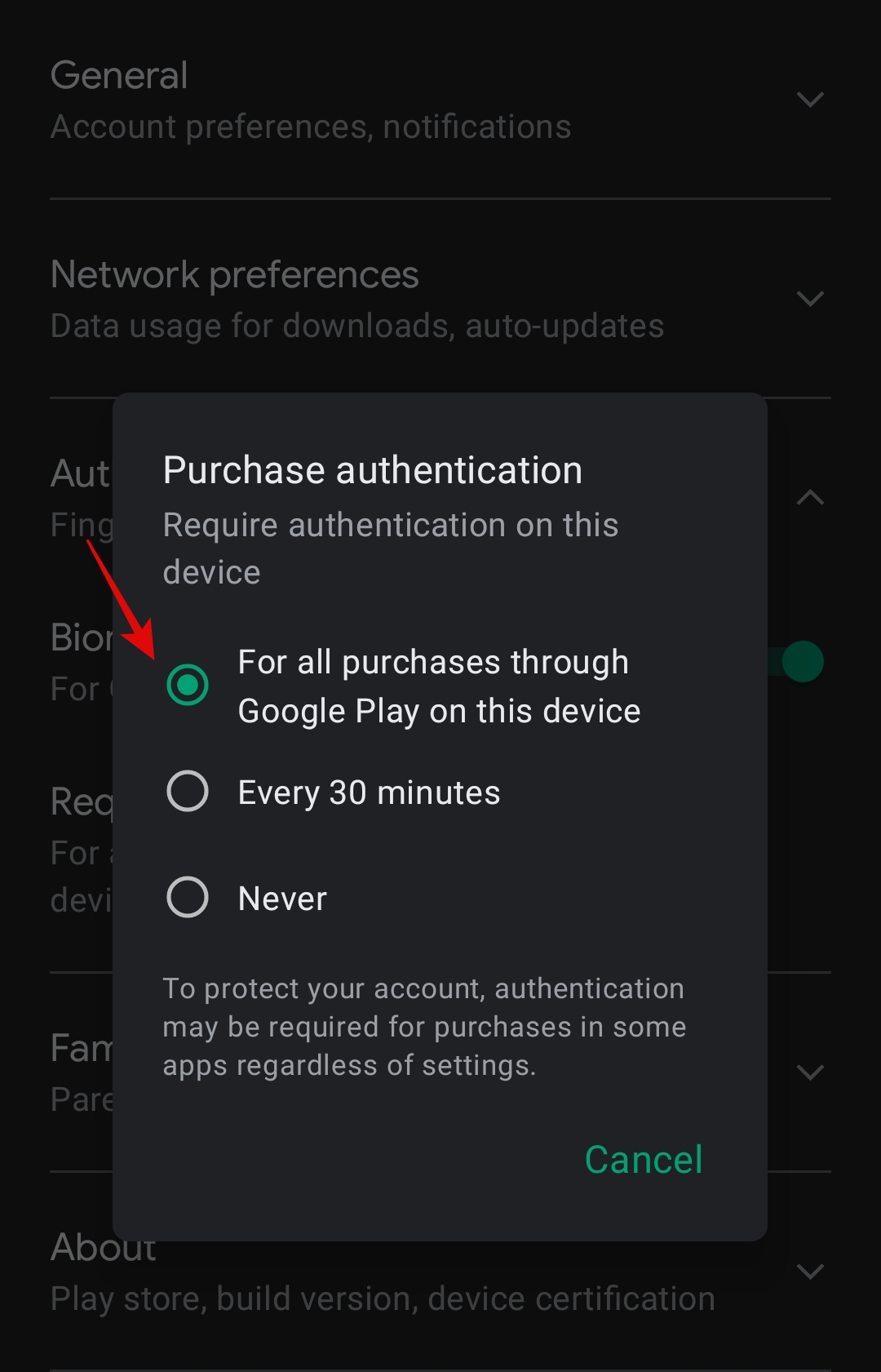 cara sekat pembelian aplikasi