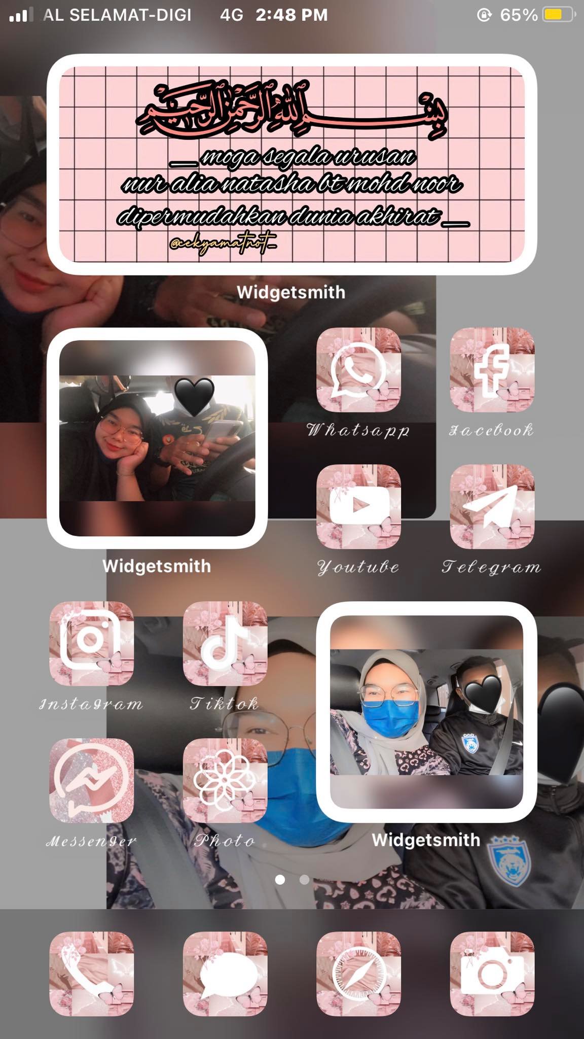 cara mengubah suai home screen