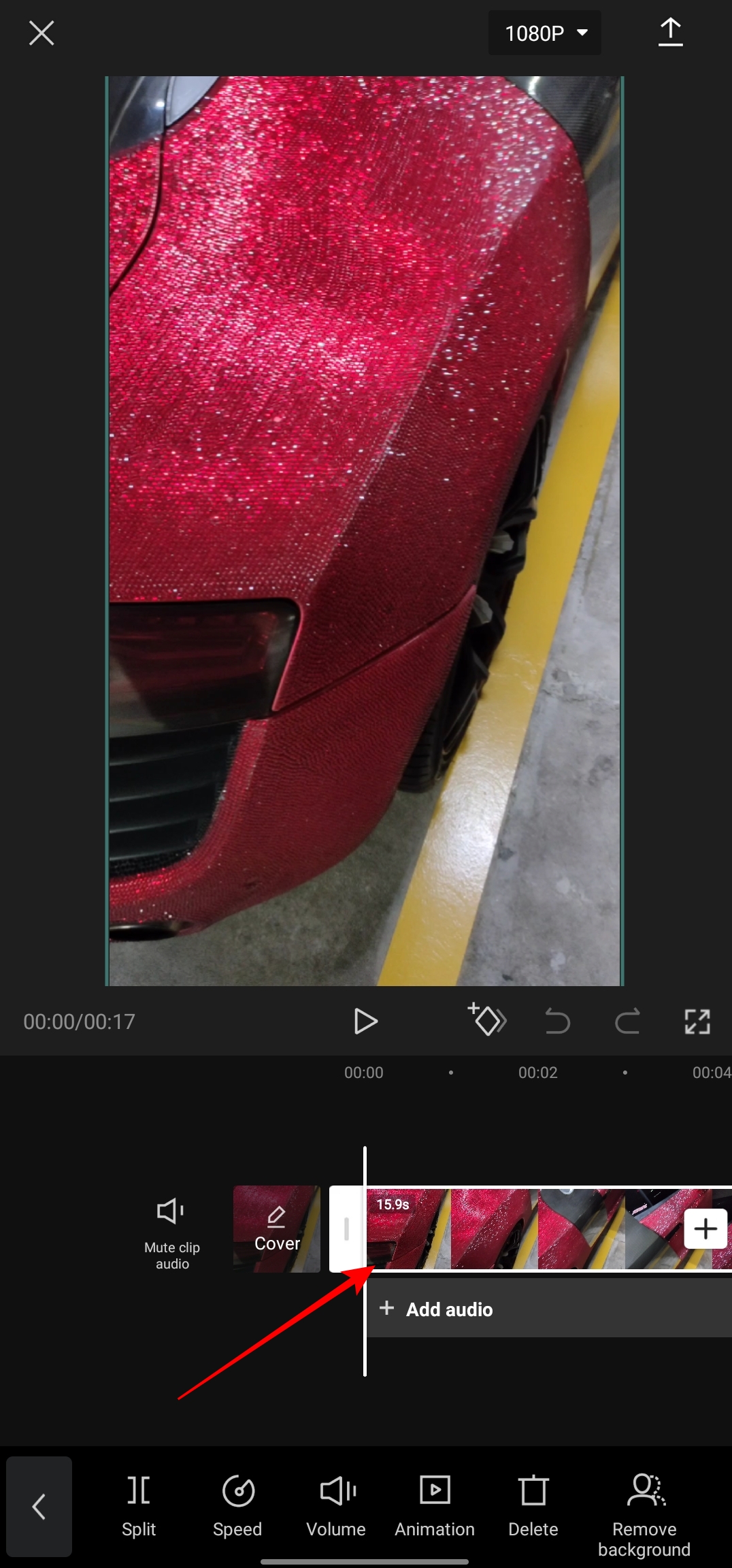 cara menstabilkan video di Capcut