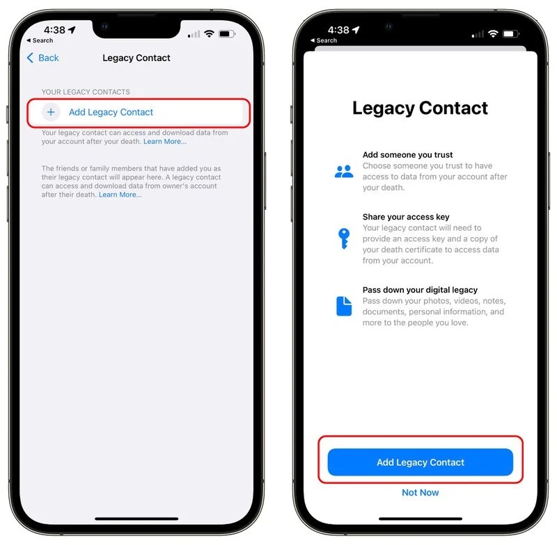 cara mewariskan akaun icloud