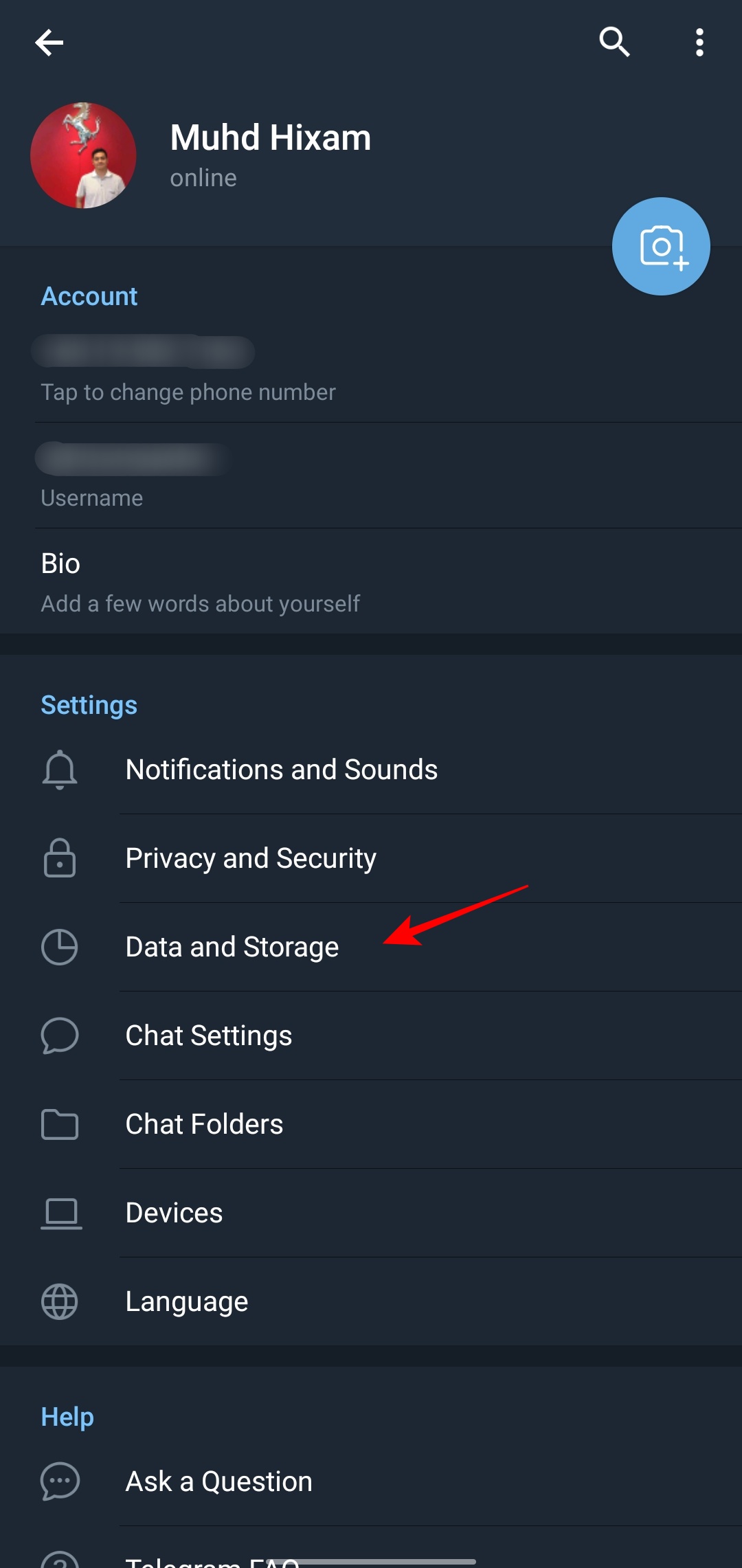 cara kosongkan fail telegram